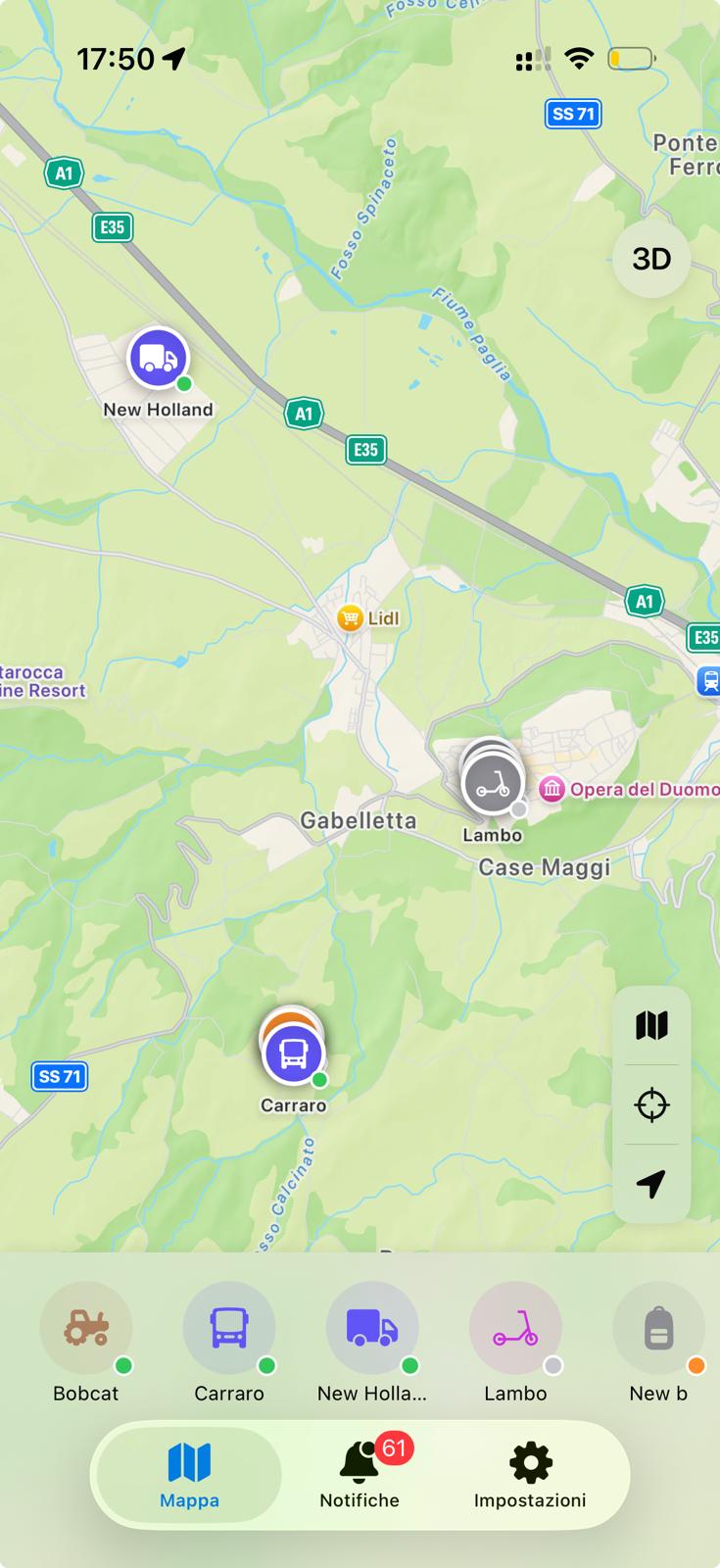 Visla GPS — App iOS nativa